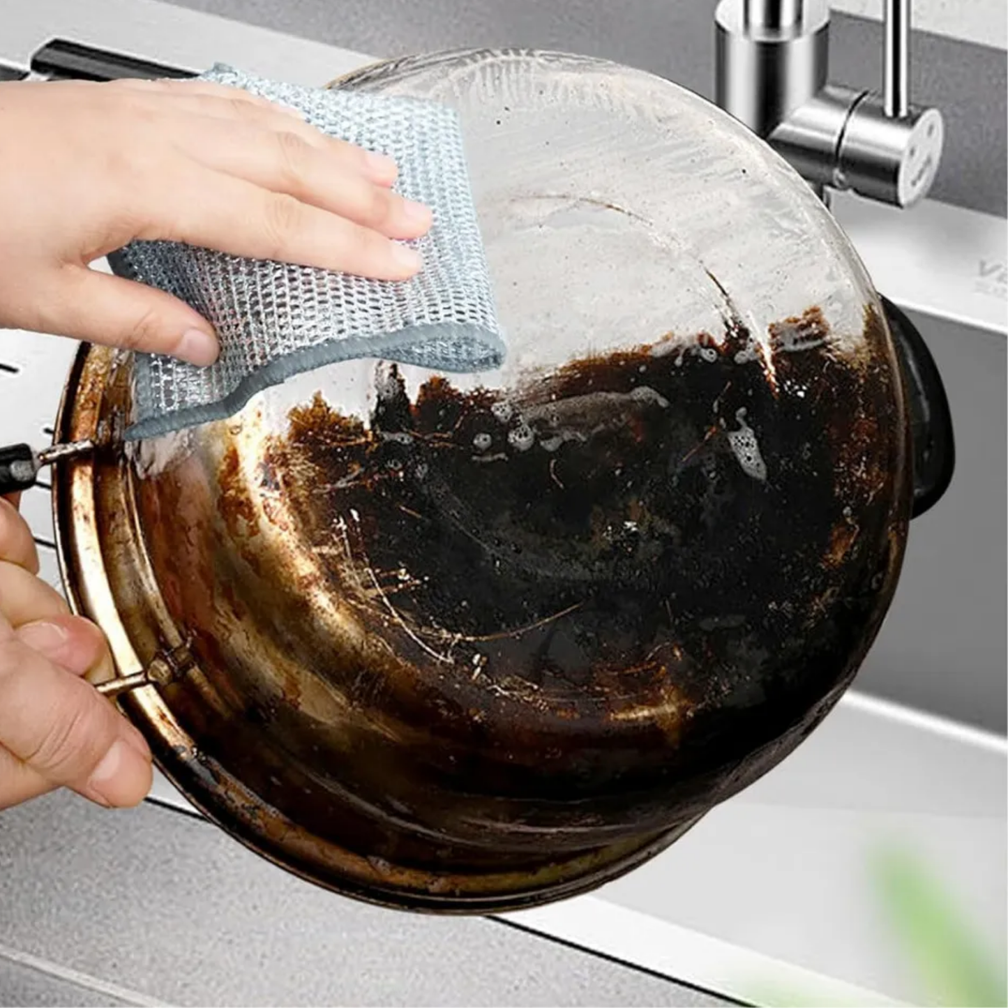 Paños Metálicos Multiuso de Limpieza 5Pc