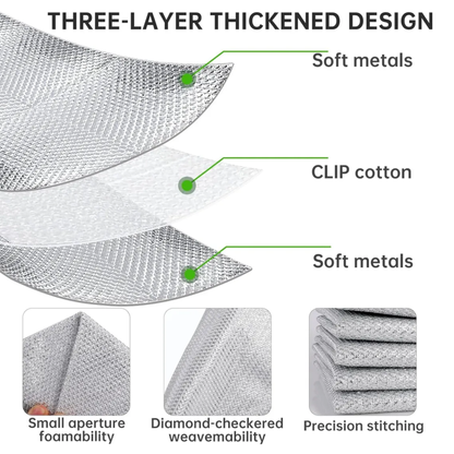 Paños Metálicos Multiuso de Limpieza 5Pc