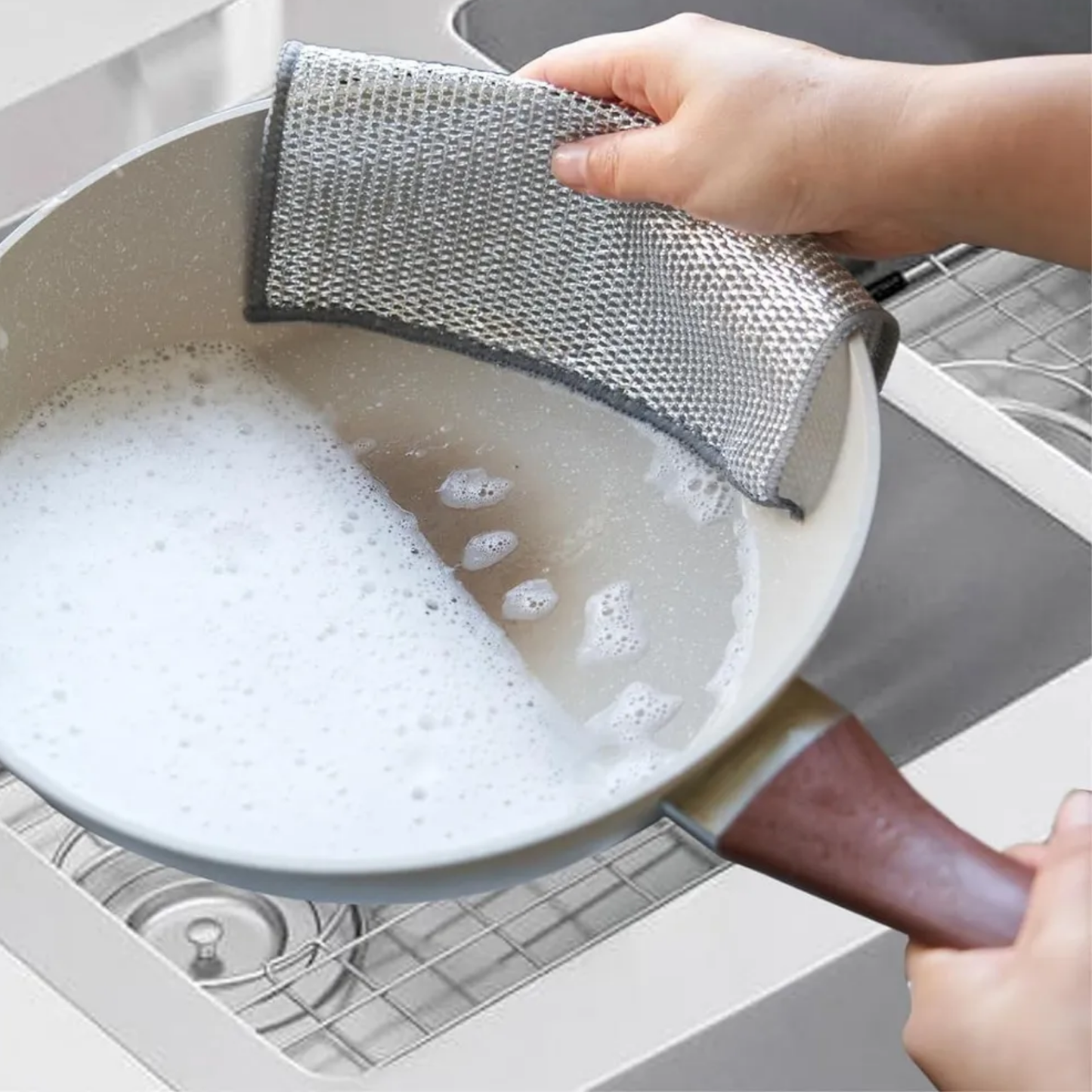 Paños Metálicos Multiuso de Limpieza 5Pc