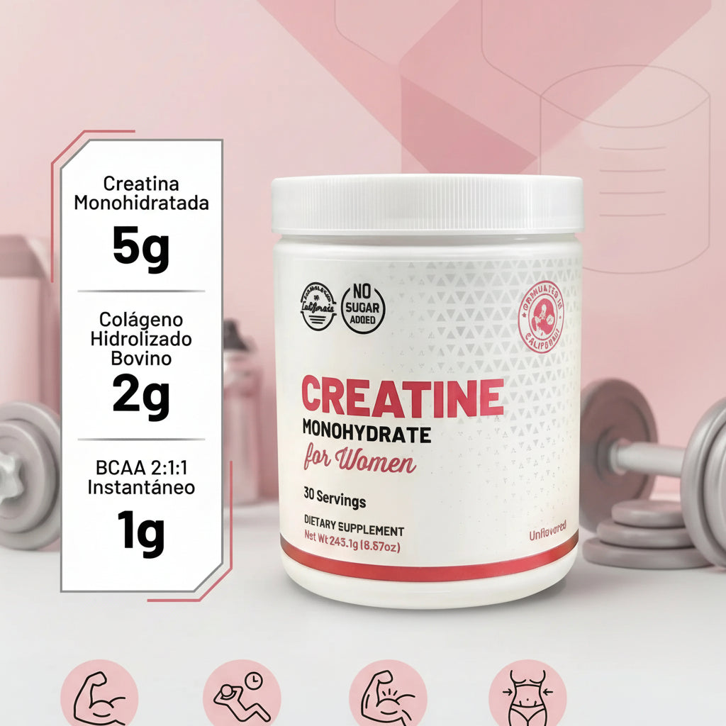Old School Labs Creatina Monohidratada para Mujeres 240 G