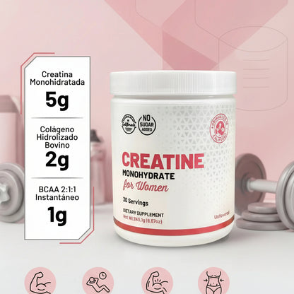 Old School Labs Creatina Monohidratada para Mujeres 240 G