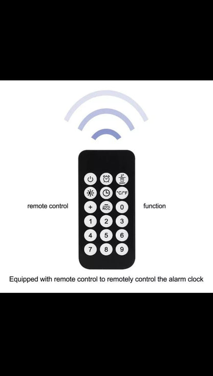 Reloj De Pared Digital Redondo Led Grand