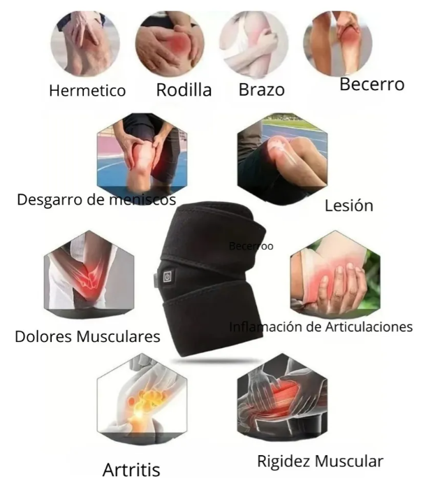 Rodillera termica gel frio recargable