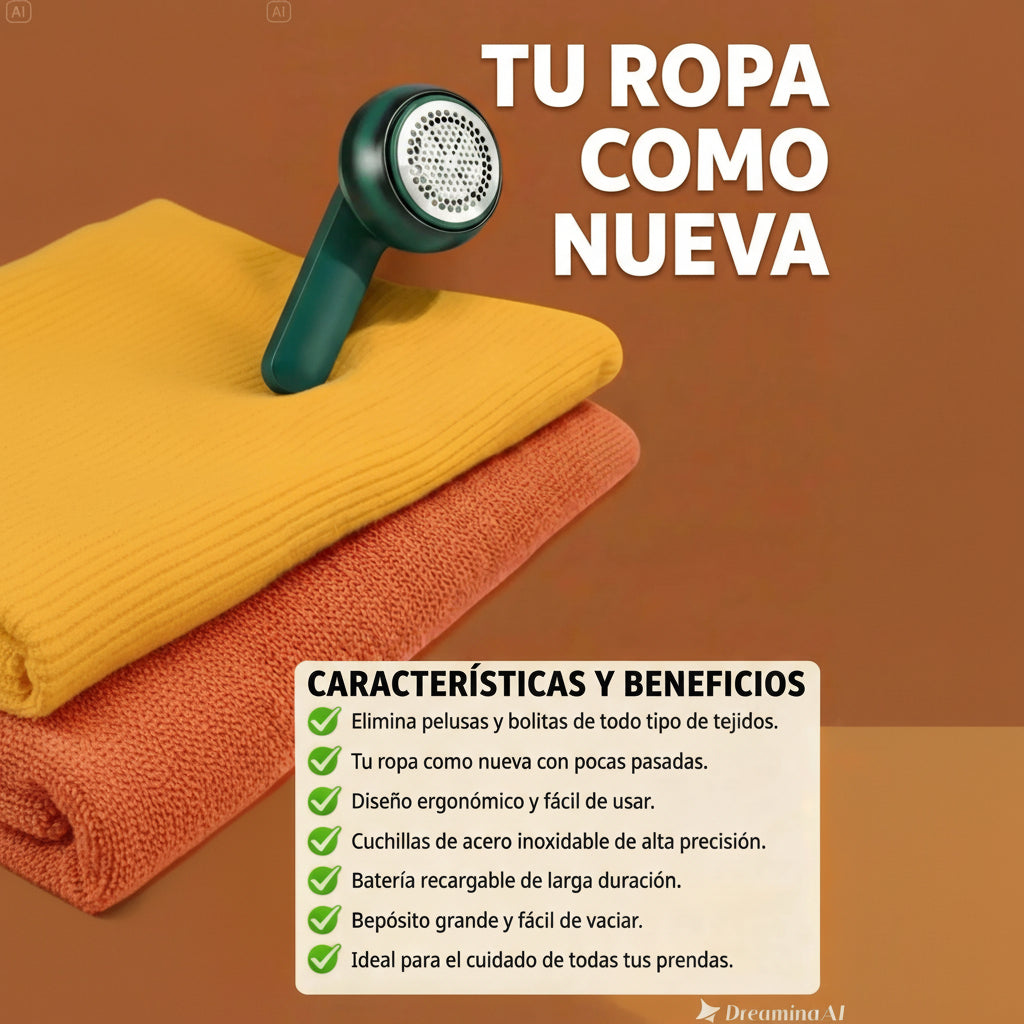 Quita Pelusas Eléctrico Portátil Recargable USB
