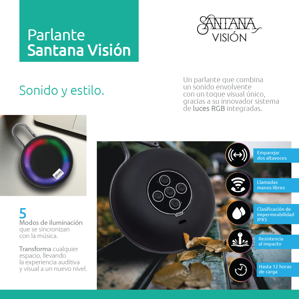 Santana Visión Parlante Bluetooth 5.3