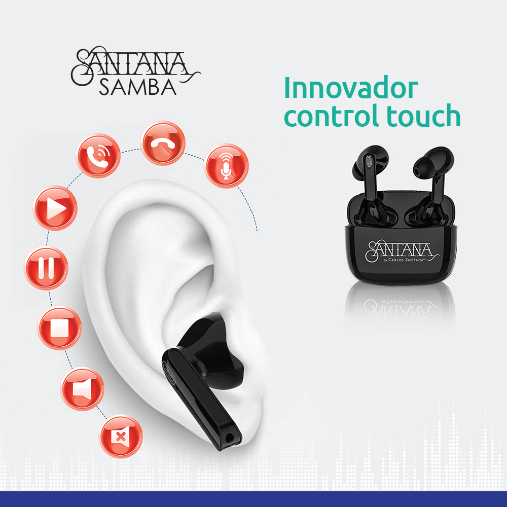 Auriculares Inalámbricos Carlos Santana – Sonido Profesional Bluetooth 5.1