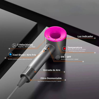 Secador de Pelo Profesional 1600W - Potencia, Cuidado y Versatilidad Sin Límites