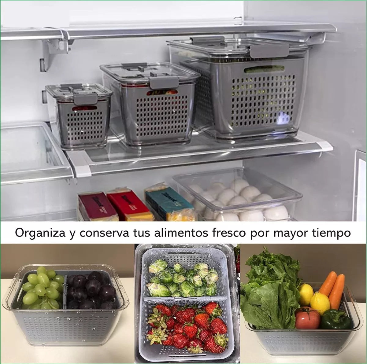 Set De 3 Contenedor Organizador