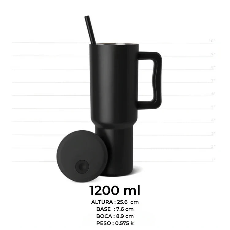 Vaso Térmico Premium 1200 ml Negro