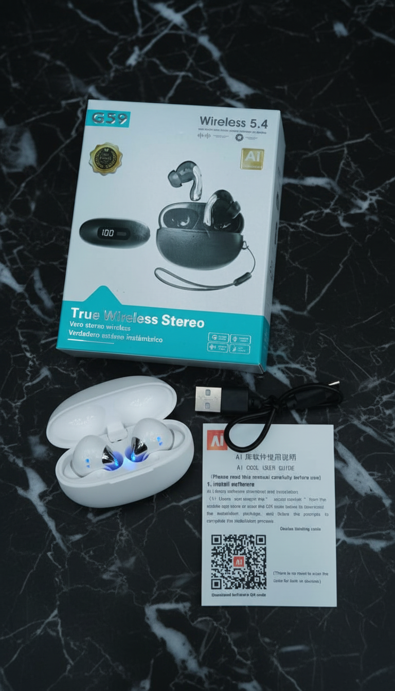 Audífonos G59 presentación elegante