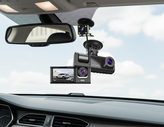 Cámara para auto instalada en vehículo