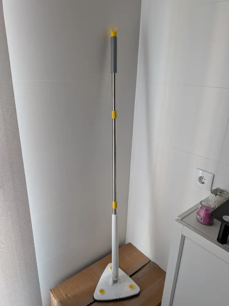 🧹 Trapeador Giratoria Triangular con Exprimidor Automático – Limpieza Profunda sin Esfuerzo