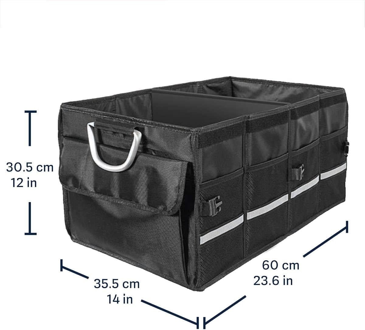 Caja Organizadora para Maletero Plegable Impermeable Negra – ¡Adiós al Caos en tu Cajuela! 🚗🛠️