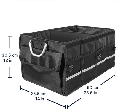 Caja Organizadora para Maletero Plegable Impermeable Negra – ¡Adiós al Caos en tu Cajuela! 🚗🛠️