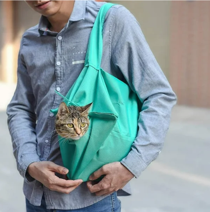 Bolsa de Transporte Portátil para Gatos – Segura, Cómoda y Práctica
