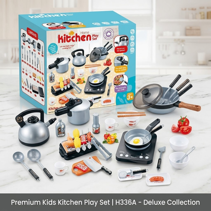 Set Cocina Juguete 36 Piezas - Olla Sartén Accesorios Niños