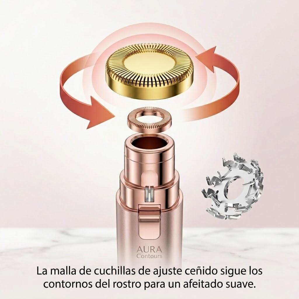 Depiladora Facial 2 en 1 – Depilación y Recorte de Cejas Sin Dolor | Portátil y Recargable