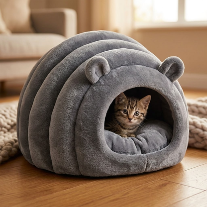 Cama Cueva para Mascotas – Suave, Esponjosa y Cálida