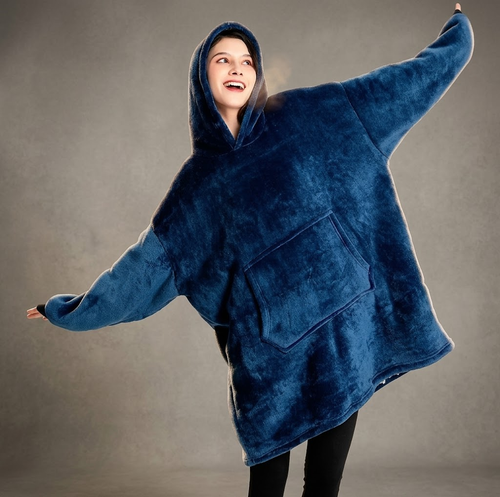 Manta-Polerón con Capucha – Calidez y Comodidad en Invierno
