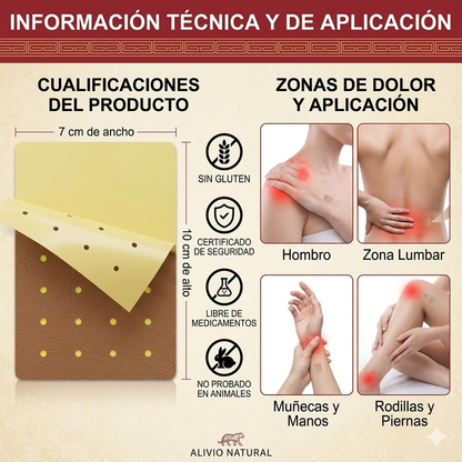 🐯 Parches de Tigre Tradicionales: Alivio Rápido y Natural para el Dolor Muscular y Articular