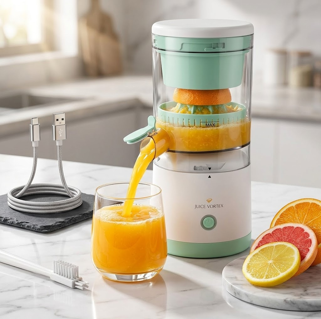 Exprimidor de Frutas Automático USB Portátil - Recargable