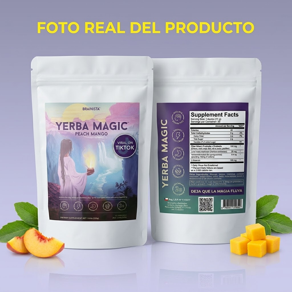 Yerba Magic Té Mate - Nootrópicos Melena León Bacopa 3 en 1