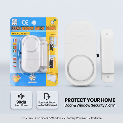 Alarma para Puerta y Ventana con Sensor Magnético – 90dB de Seguridad