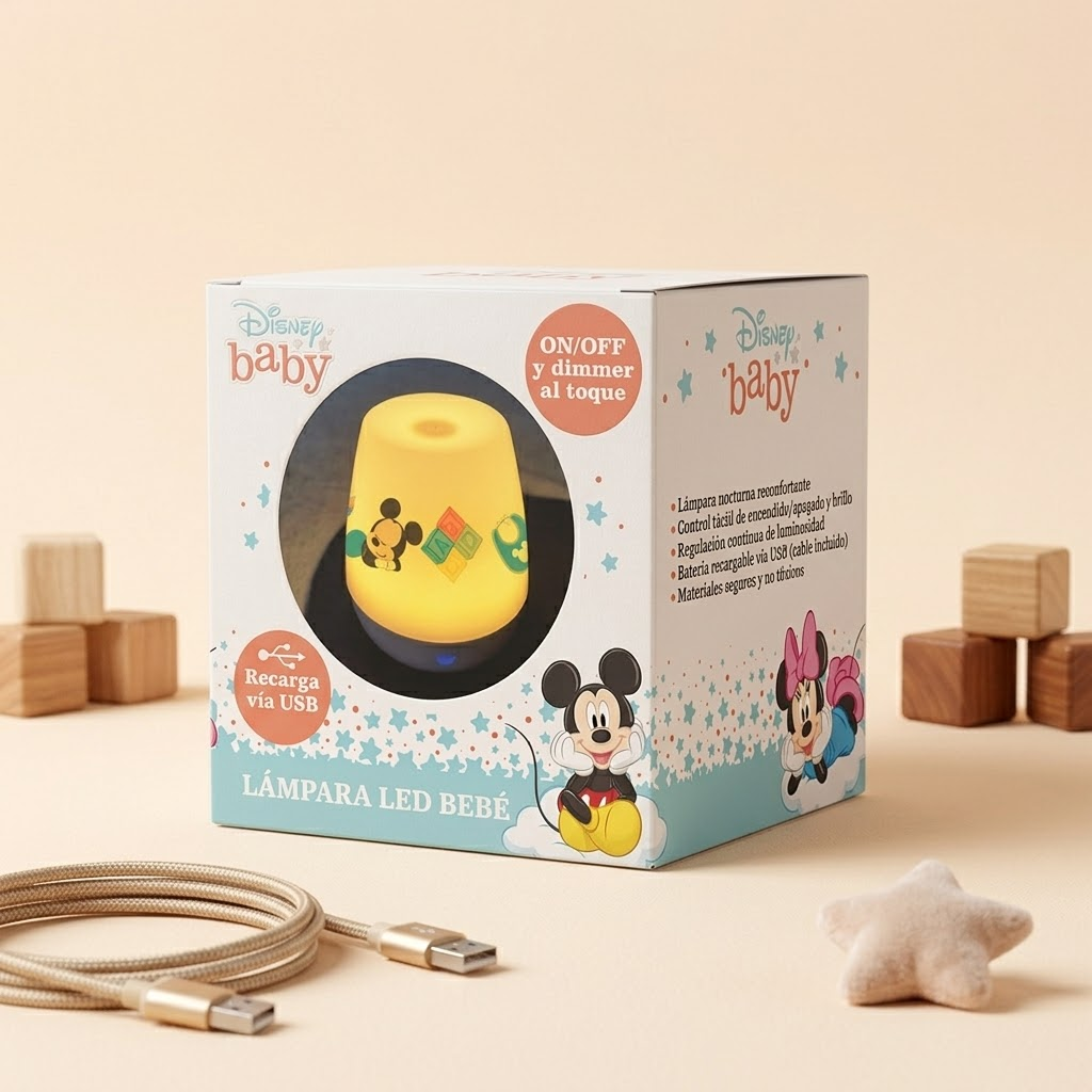 🌙 Lámpara de Noche Mágica Disney: El Secreto para Dulces Sueños