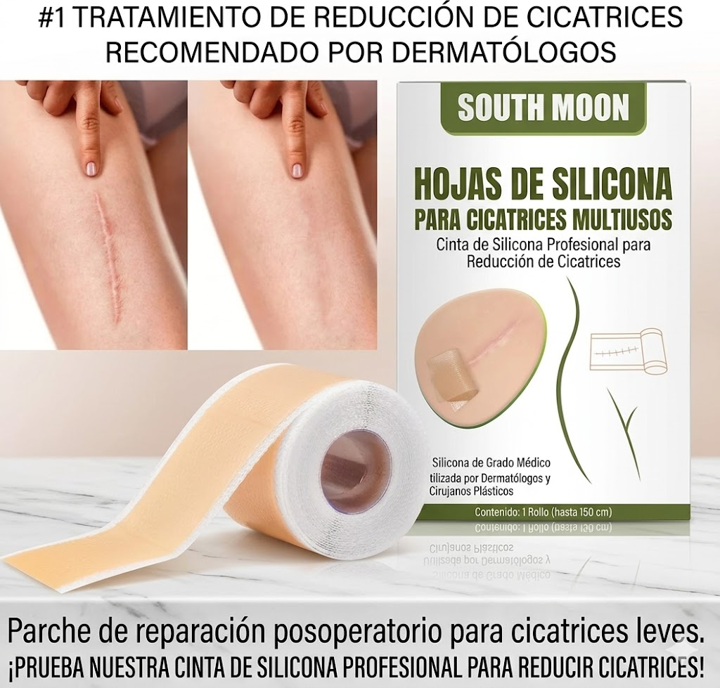 Tratamiento Efectivo y Cómodo para Todo Tipo de Cicatrices: Rollo de Cinta de Silicona de Grado Médico