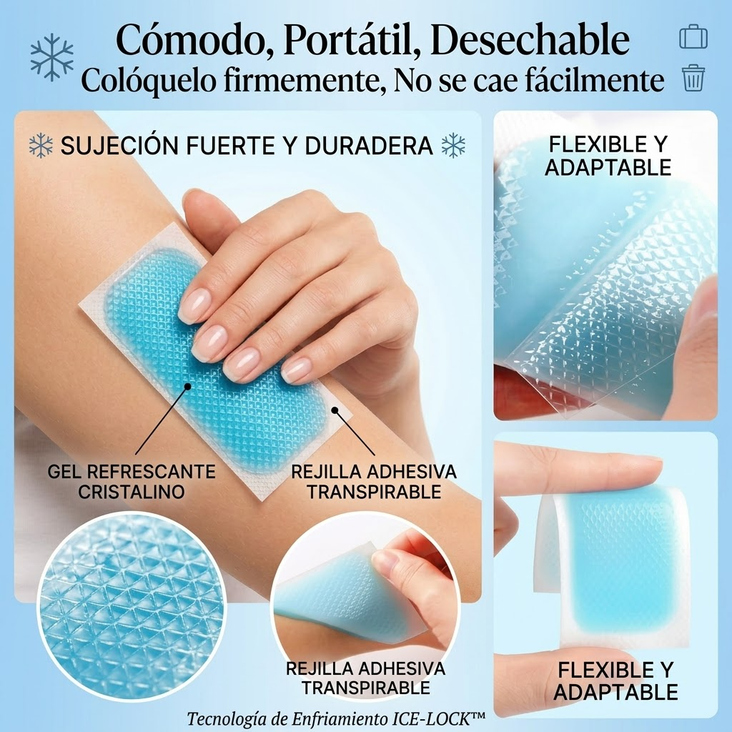 Pack de Parches Refrescantes Winner para Fiebre en Adultos – Alivio Inmediato de Hidrogel (8 Horas de Frescura)