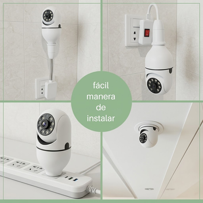 Sistema de Seguridad WiFi 360° - Cámara Inteligente Inalámbrica
