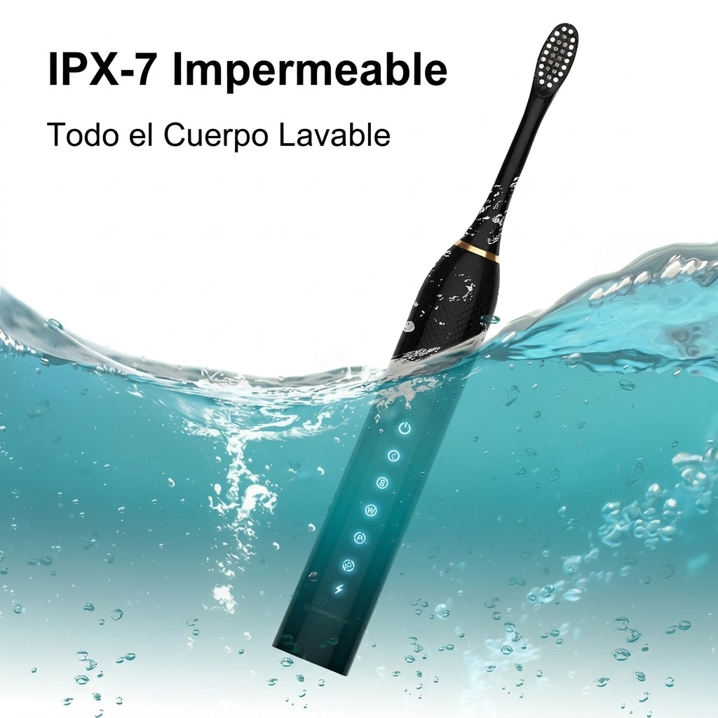 Cepillo de Dientes Eléctrico Sónico Recargable – Limpieza Profesional en Casa ✨