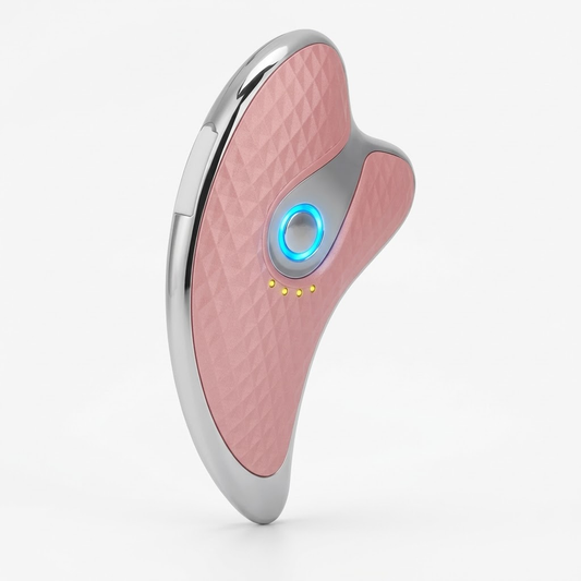 ✨ Rejuvenece y Reafirma tu Piel: Masajeador Facial y de Cuello con Fototerapia LED y Microcorriente