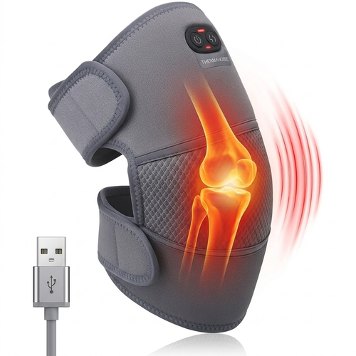 Rodillera Térmica 2 en 1 Masajeadora con Calor USB – Alivio Inmediato para Tus Rodillas
