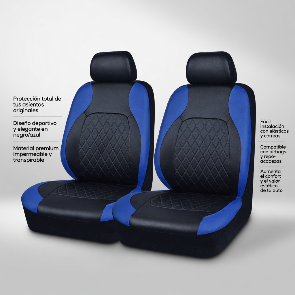 Cubre Asientos de Auto Ecocuer – Estilo Deportivo y Protección Total