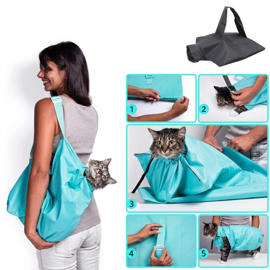 Bolsa de Transporte Portátil para Gatos – Segura, Cómoda y Práctica