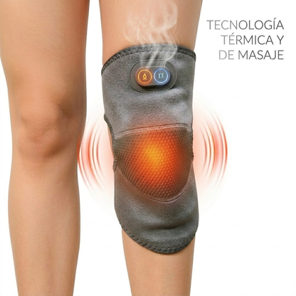 Rodillera Térmica 2 en 1 Masajeadora con Calor USB – Alivio Inmediato para Tus Rodillas