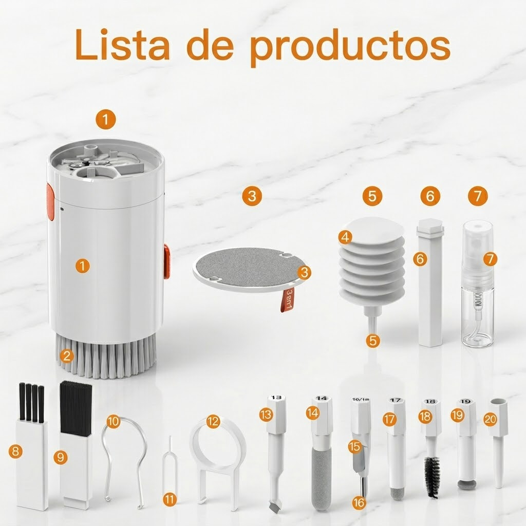 ¡Revive tu Tecnología! Kit de Limpieza Multifuncional 20 en 1