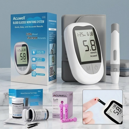 Glucómetro Digital con Accesorios – Kit Completo