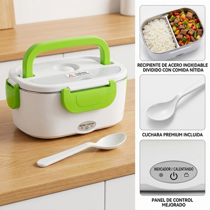 Lonchera Eléctrica Portátil 1,5L – Comidas Calientes en Casa, Oficina o Viajes
