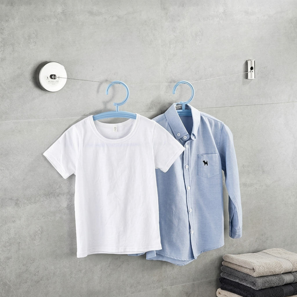 🧺 ✨ Tendedero Retráctil Premium (2.8m) | Acero Inoxidable, Ahorro de Espacio y Diseño Elegante