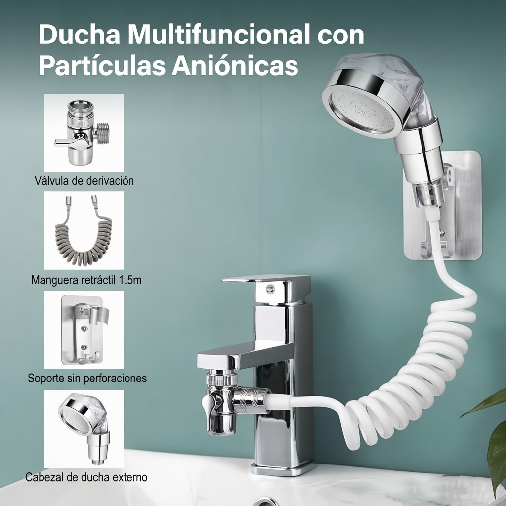 Ducha con Filtro y Extensión – Tu Experiencia de Spa en Casa