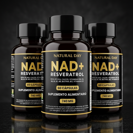 NAD+ con Resveratrol 800mg – Apoyo Natural a la Energía y Salud Celular