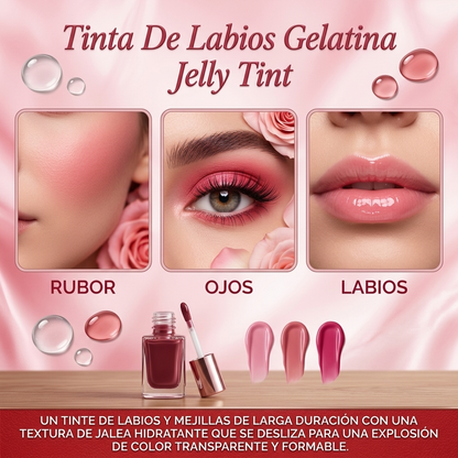 Tinta Labios Rubor Jelly 2 en 1 - Hidratante Duradero Multifuncional