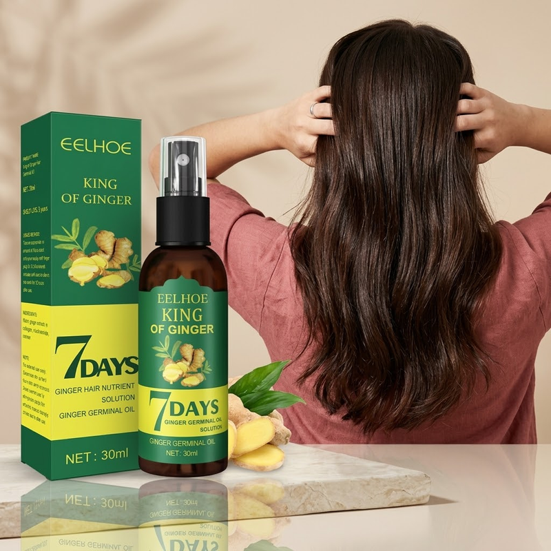 Vedora King of Ginger Hair Oil – Aceite de Jengibre para Crecimiento Natural del Cabello | 30 ml