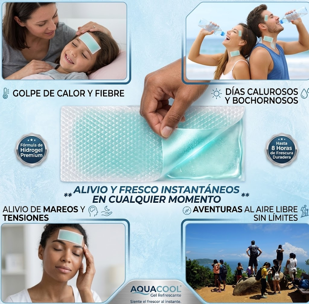 Pack de Parches Refrescantes Winner para Fiebre en Adultos – Alivio Inmediato de Hidrogel (8 Horas de Frescura)