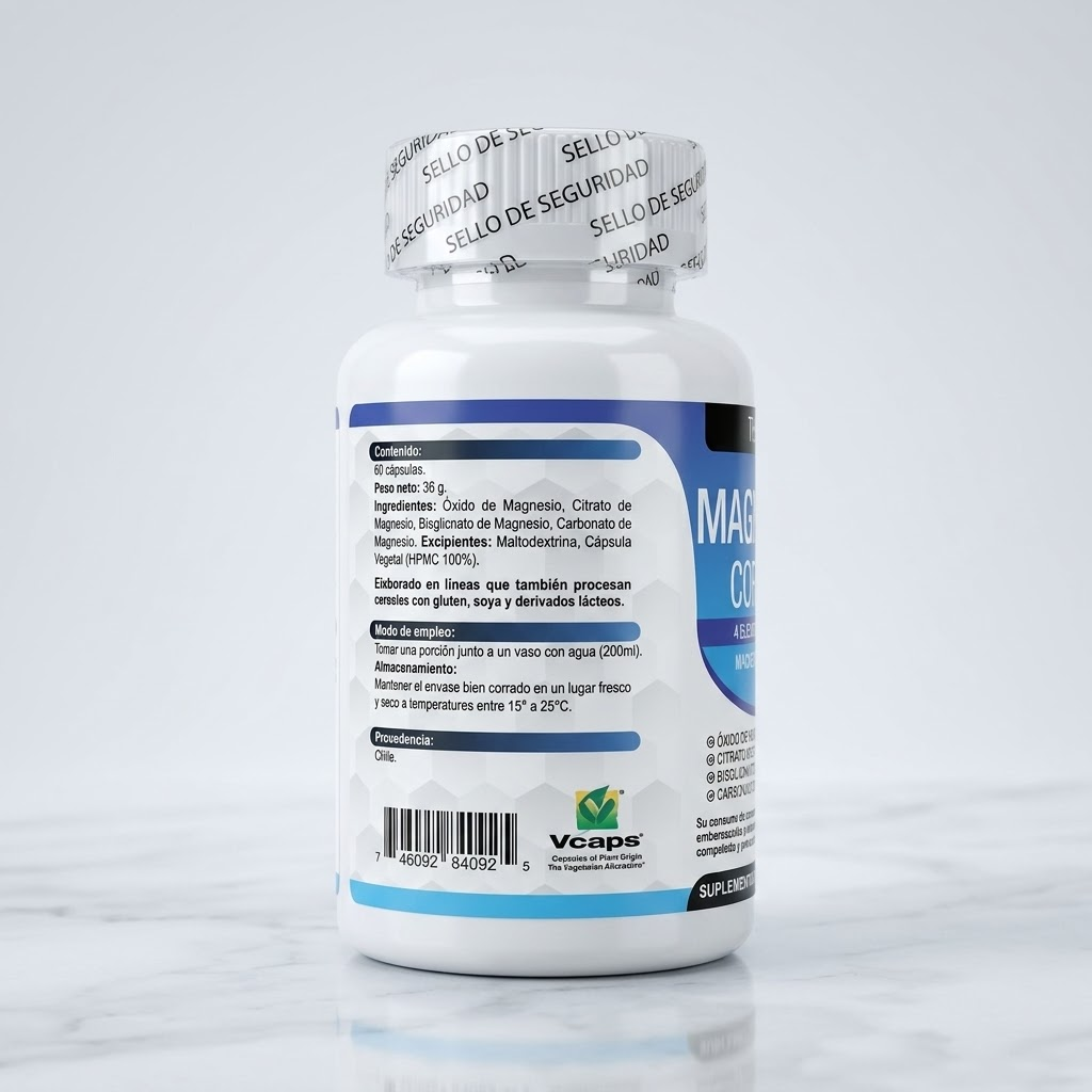 Complejo de Magnesio 600mg: Soporte Integral para tu Salud Ósea, Muscular y Celular