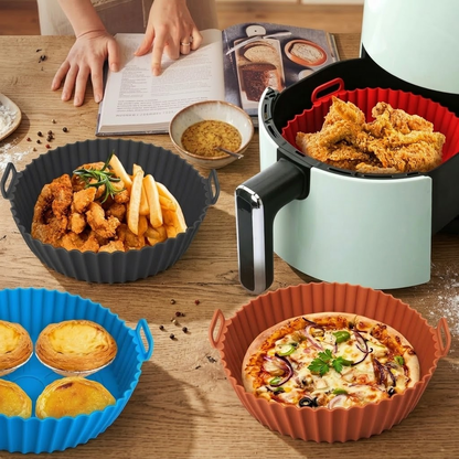 Molde de Silicona para Air Fryer de 20x5 cm! 🍰 2 unidades.