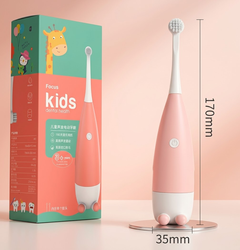 Cepillo de Dientes Eléctrico Inteligente para Niños – Silicona en Forma de U