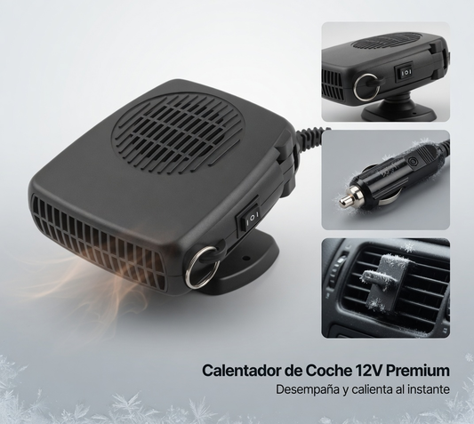 Calentador de Auto 2 en 1 Desempañador - Calor Rápido y Económico para tu Coche